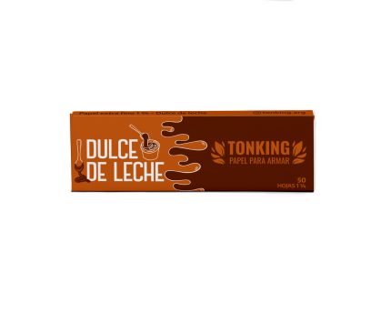 PAPEL SABORIZADO TONKING 1 1/4 DULCE DE LECHE 20 LIB X 50 HOJ