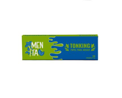 PAPEL SABORIZADO TONKING 1 1/4 MENTA 20 LIB X 50 HOJ