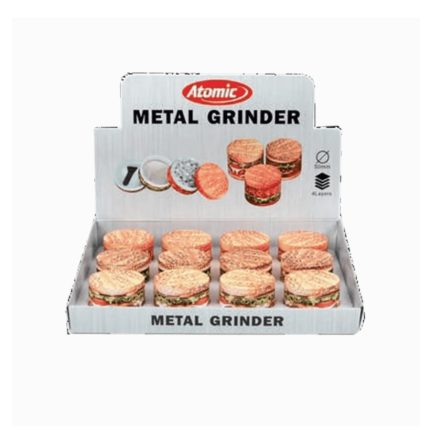 PICADOR METAL 4 PARTES HAMBURGUESA x12u