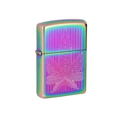 ZIPPO MODELO 49632 TORNASOLADO CANNABIS DESING