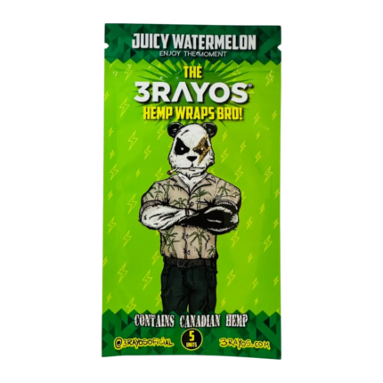 PAPEL ORGANICO 5 WRAP 3RAYOS JUICY WATERMELON  DISPLAY X18