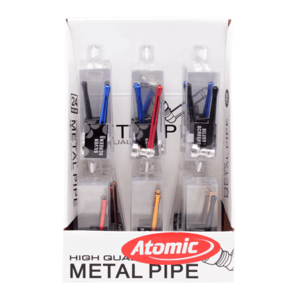PIPA ALUMINIO 6 COLORES SURTIDOS BLISTER x24u