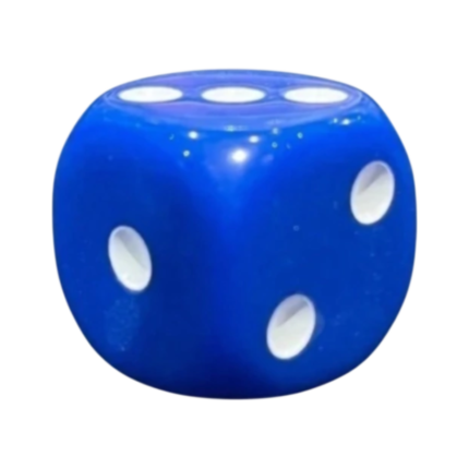 DADO 19MM AZUL C/PUNTOS BLANCOS