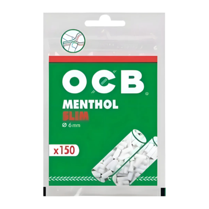 FILTRO OCB SLIM MENTHOL 10 BOLSITAS X150U