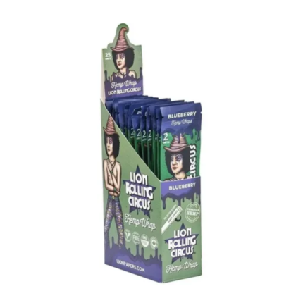 LION  BLUNT HEMP WRAP BLUEBERRY X2