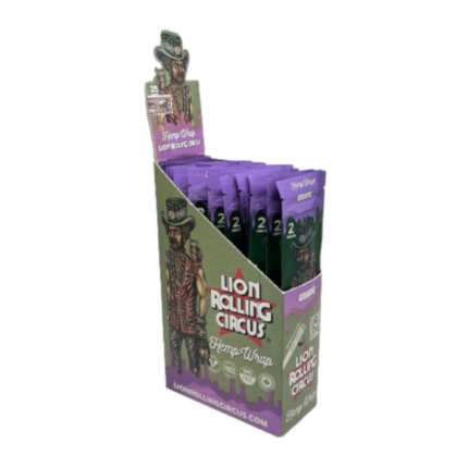 LION  BLUNT HEMP WRAP GRAPE X2