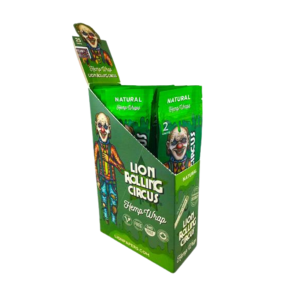 LION  BLUNT HEMP WRAP NATURAL X2