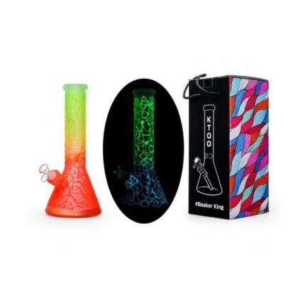 BONG VIDRIO 32CM NEON GREEN XU