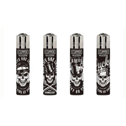 ENC. PIEDRA CLIPPER MAXI SKULL BONES x15