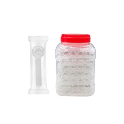 PIPA VIDRIO 10CM METALICA FRASCO 90U